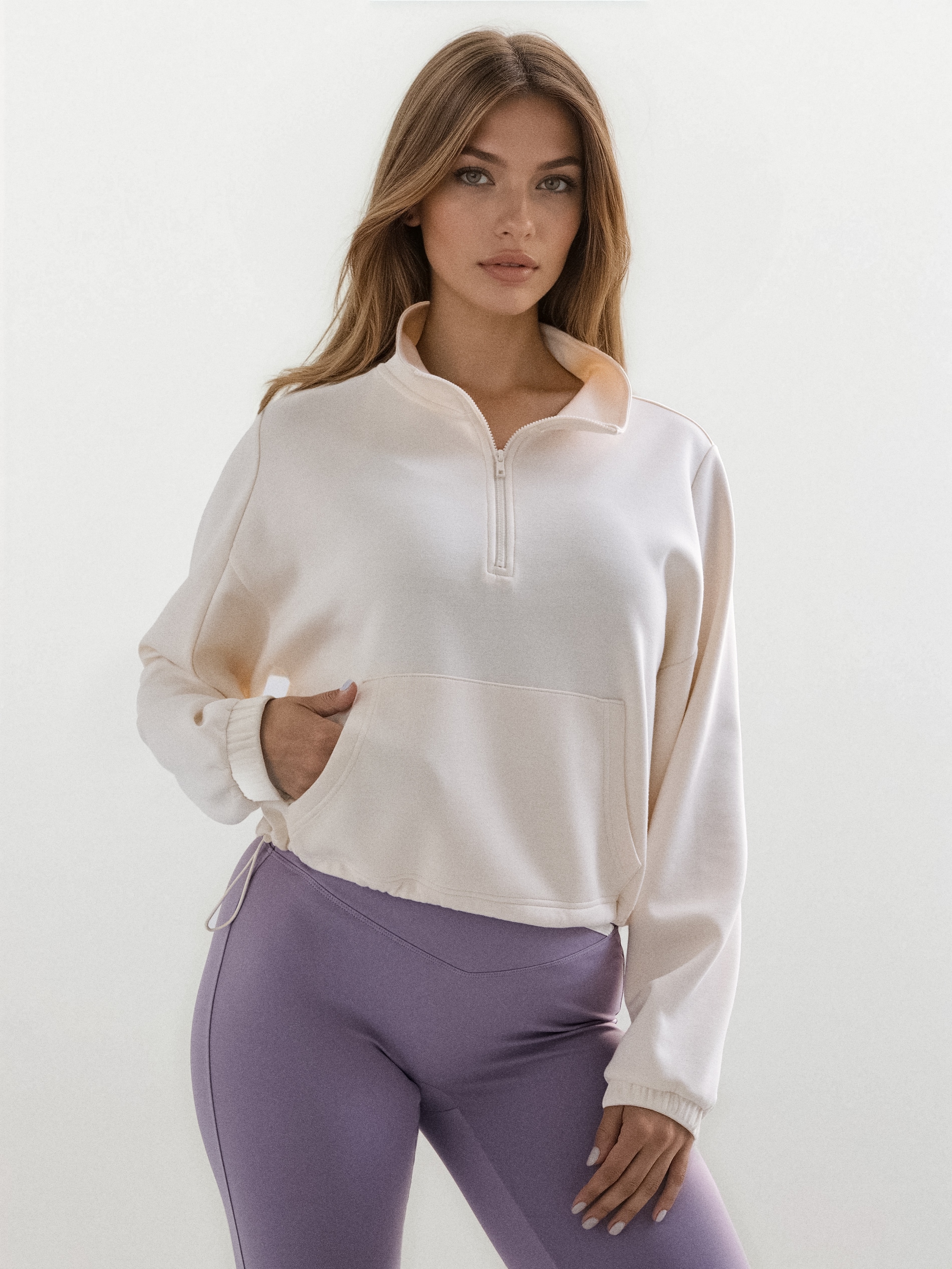 Bluza soft touch z domieszką wiskozy