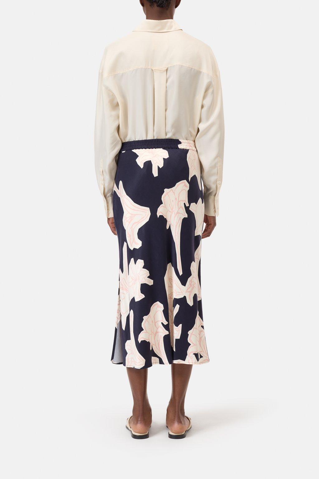 Midi-Rock mit Blumenprint