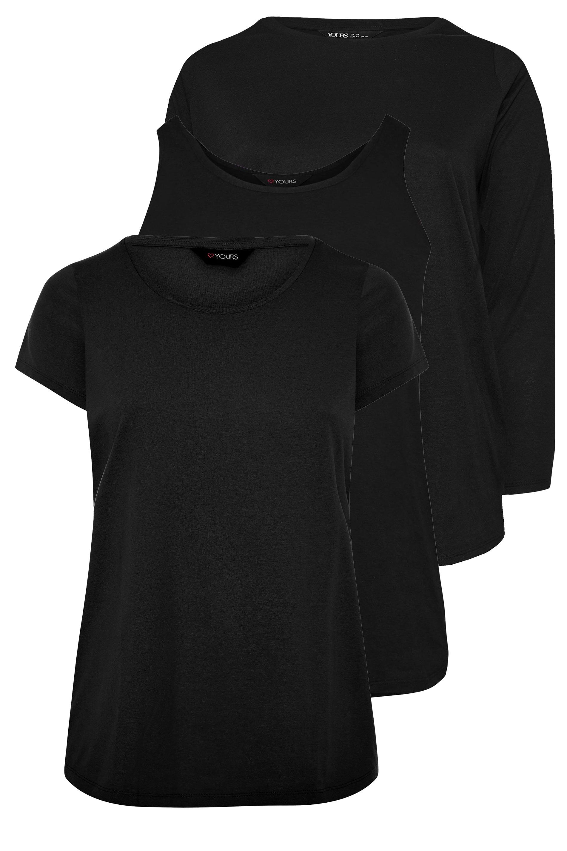 Yours 3 Pack Core T-Shirt Essentials Set