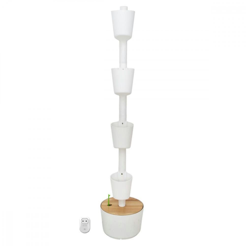 - Potager urbain 4 bacs blanc avec arrosage automatique wifi et graines