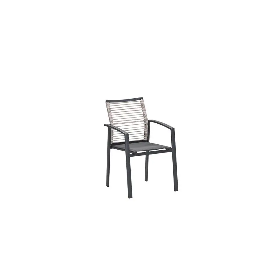 Cosmo dining fauteuil - rope natural - gevuld textileen