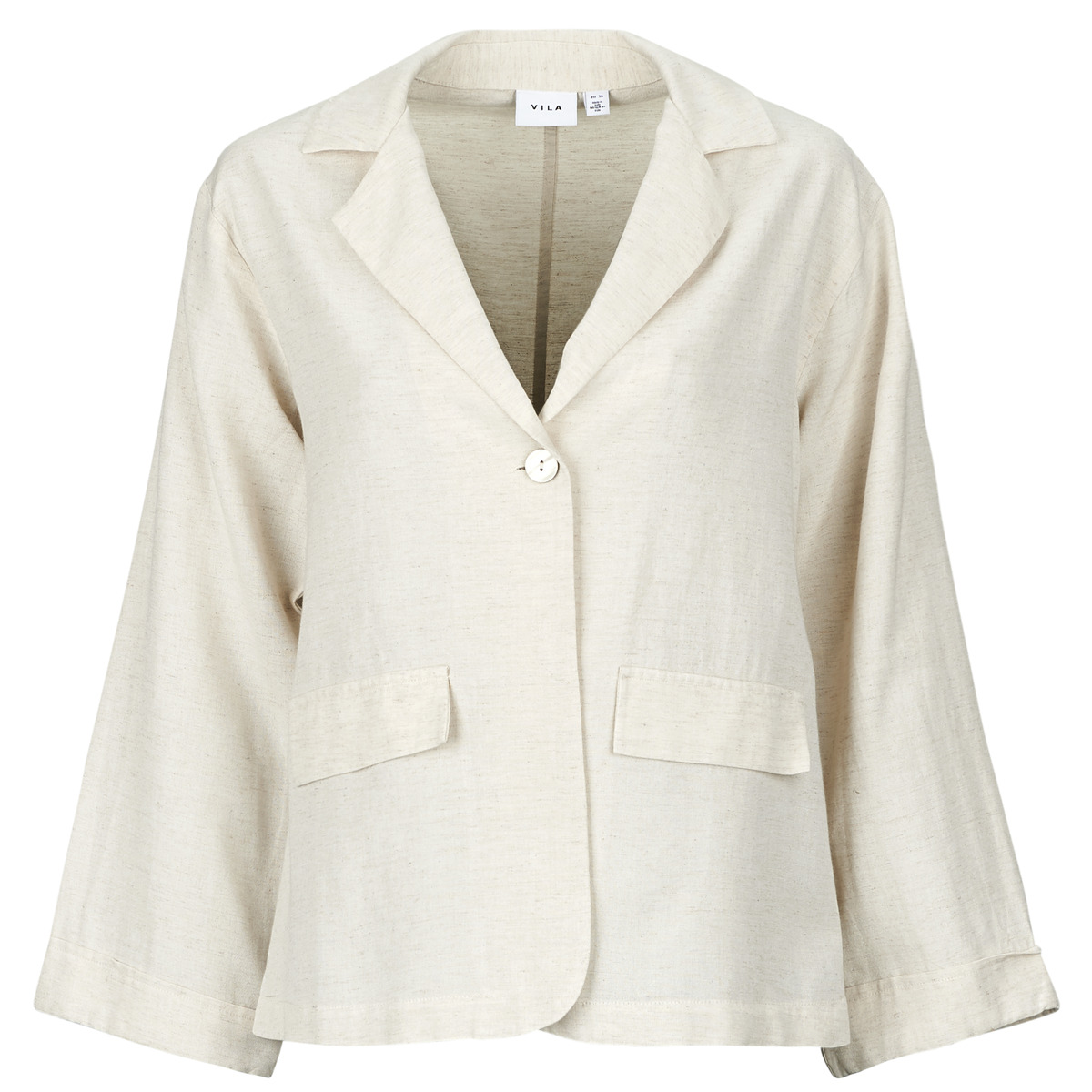 Vila - VIPRISILLA 7/8 LOOSE BLAZER - Beige