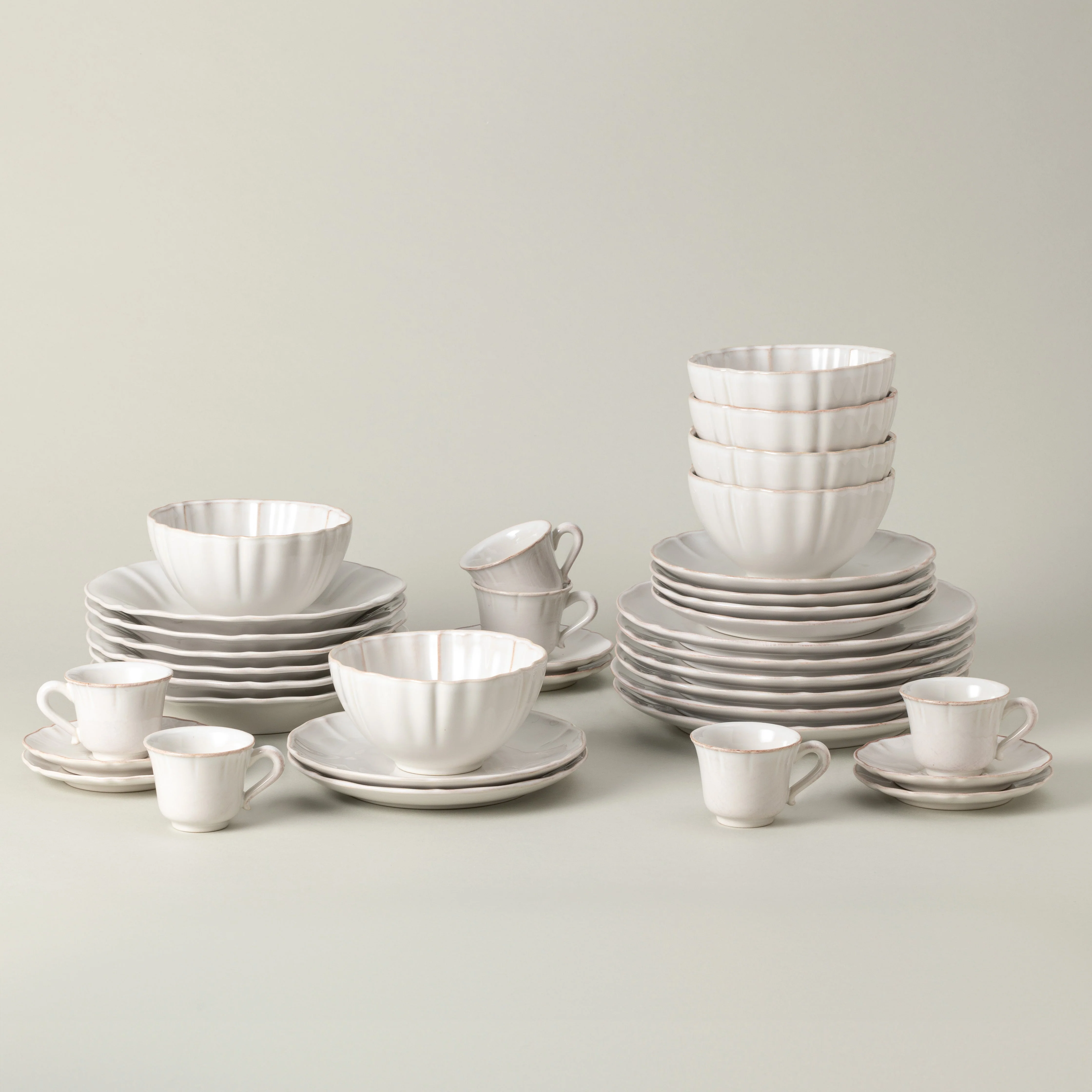 30-Piece Dinnerware Set with Coffee Cup and Saucer Alentejo