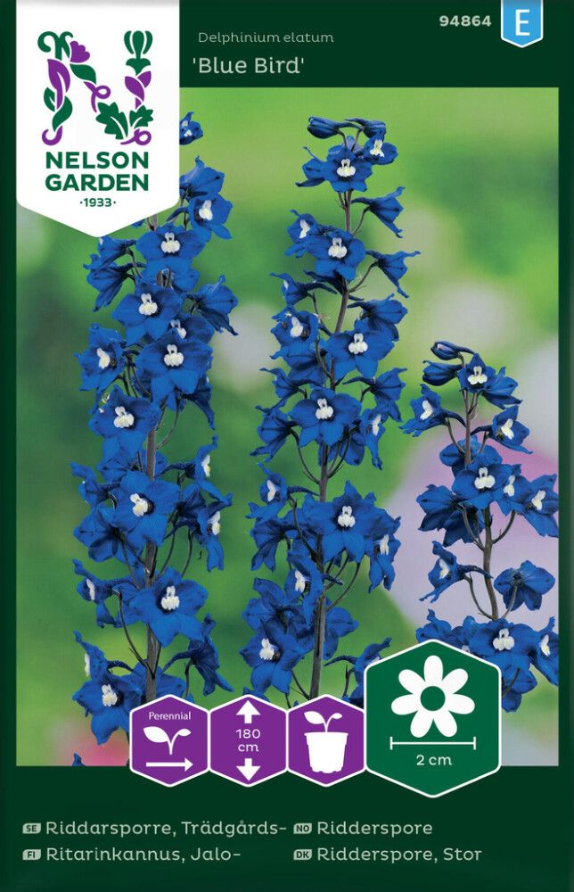 BLOMSTERFRØ NELSON GARDEN PRAKTRIDDERSPORE BLUE BIRD