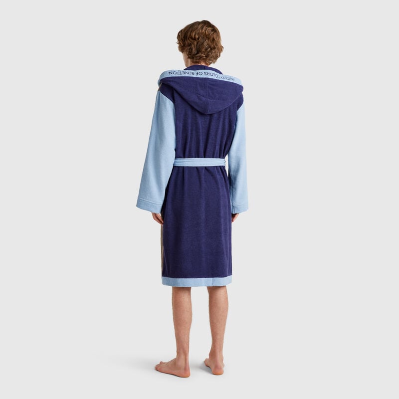 Color block bathrobe