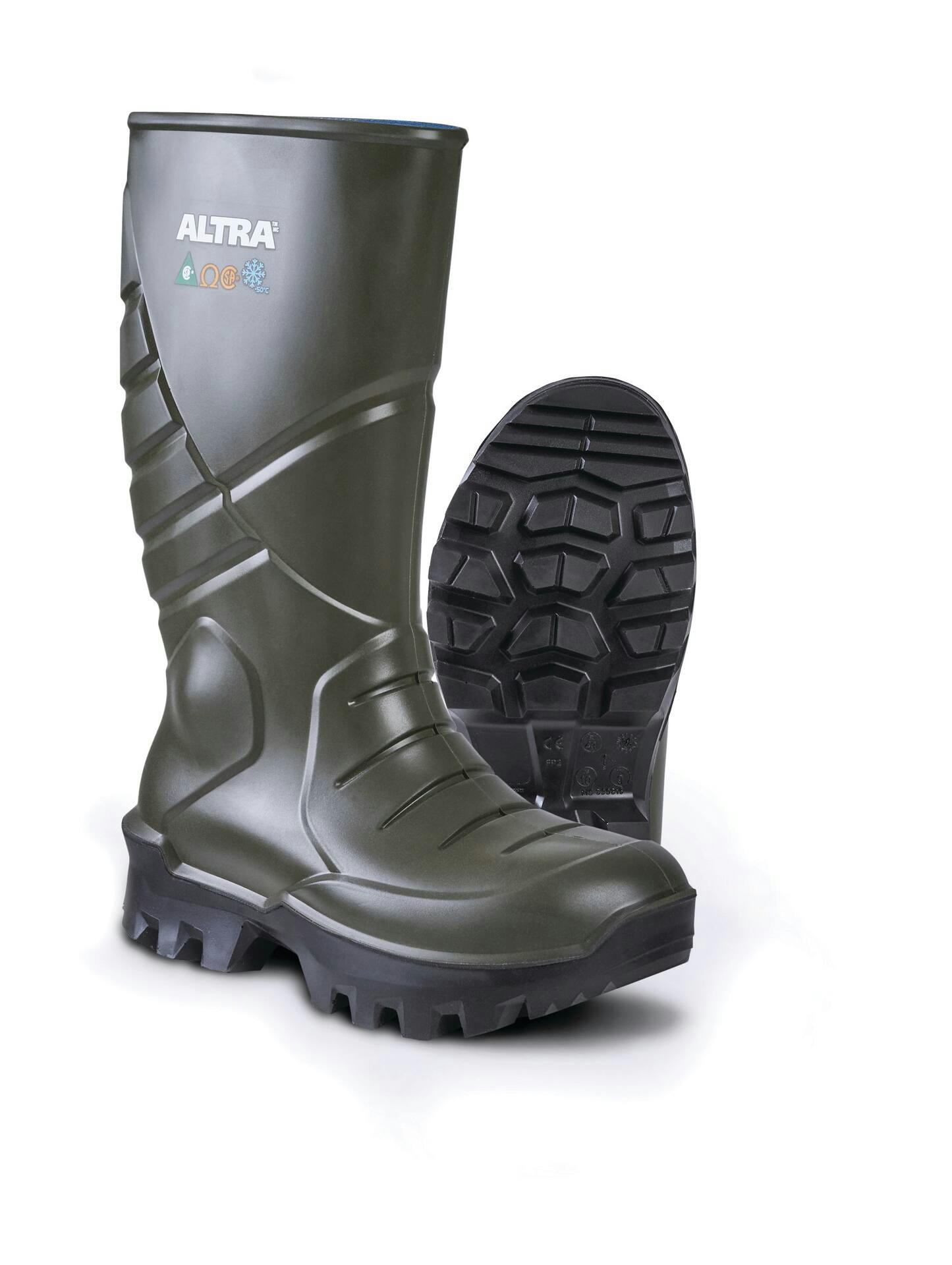 Altra Reid Men's Thermal PU CSA Waterproof Steel Toe Work Boots, Rated to -50°C, Green