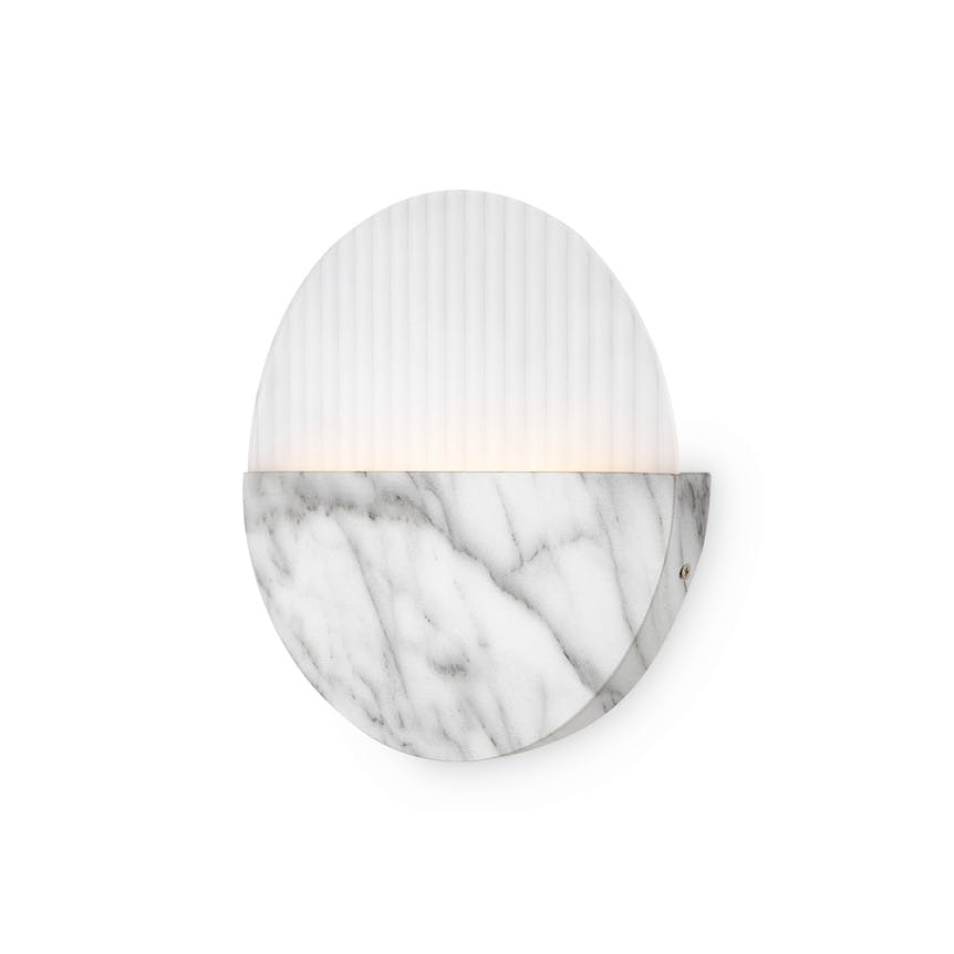 Applique murale moderne – disque marbre strié ⌀30 cm LAUREL