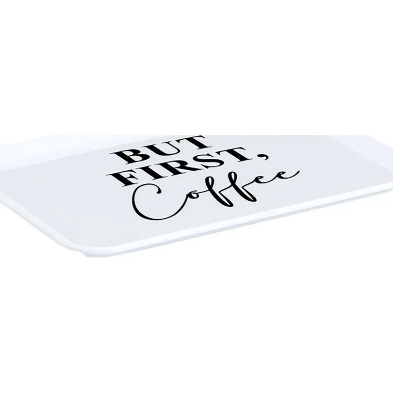 Tablett But first coffee
