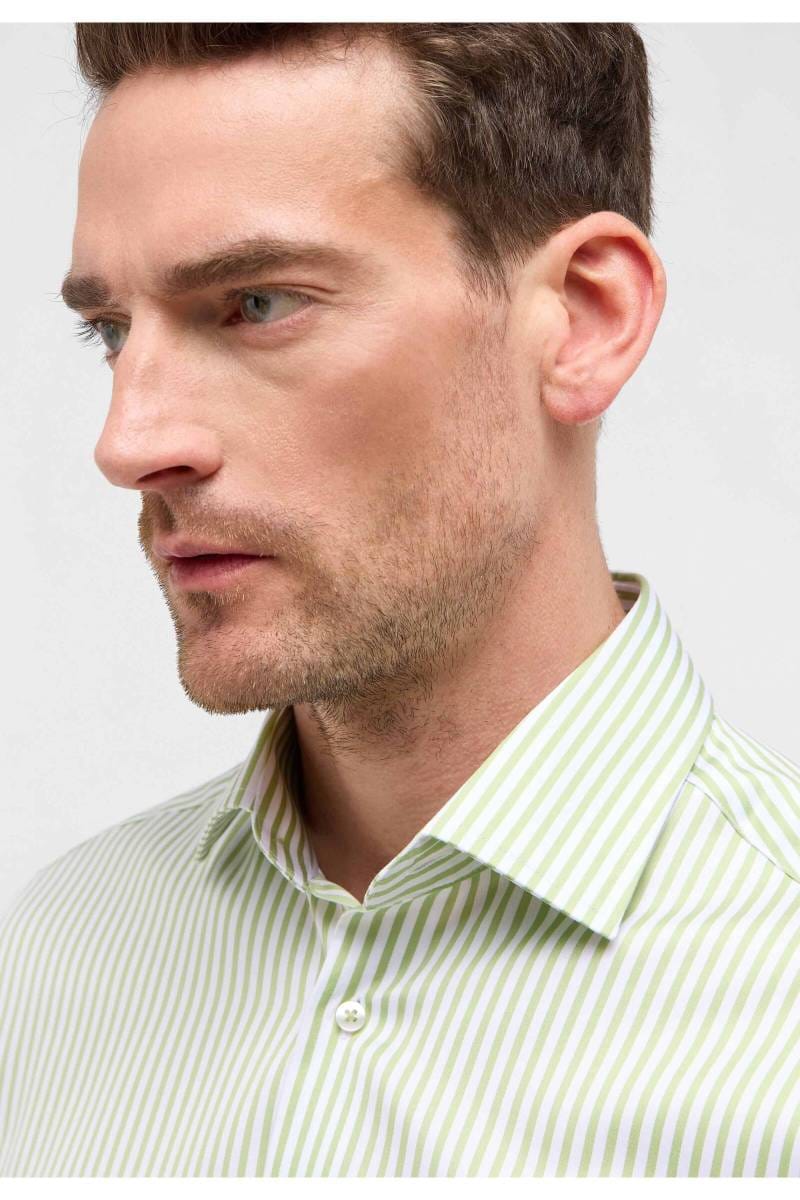 ETERNA 1863 Modern Fit Hemd grün/weiss, Gestreift