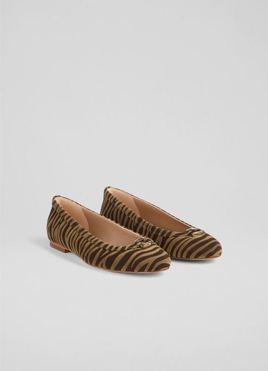 Dollie Zebra Print Ballet Flats