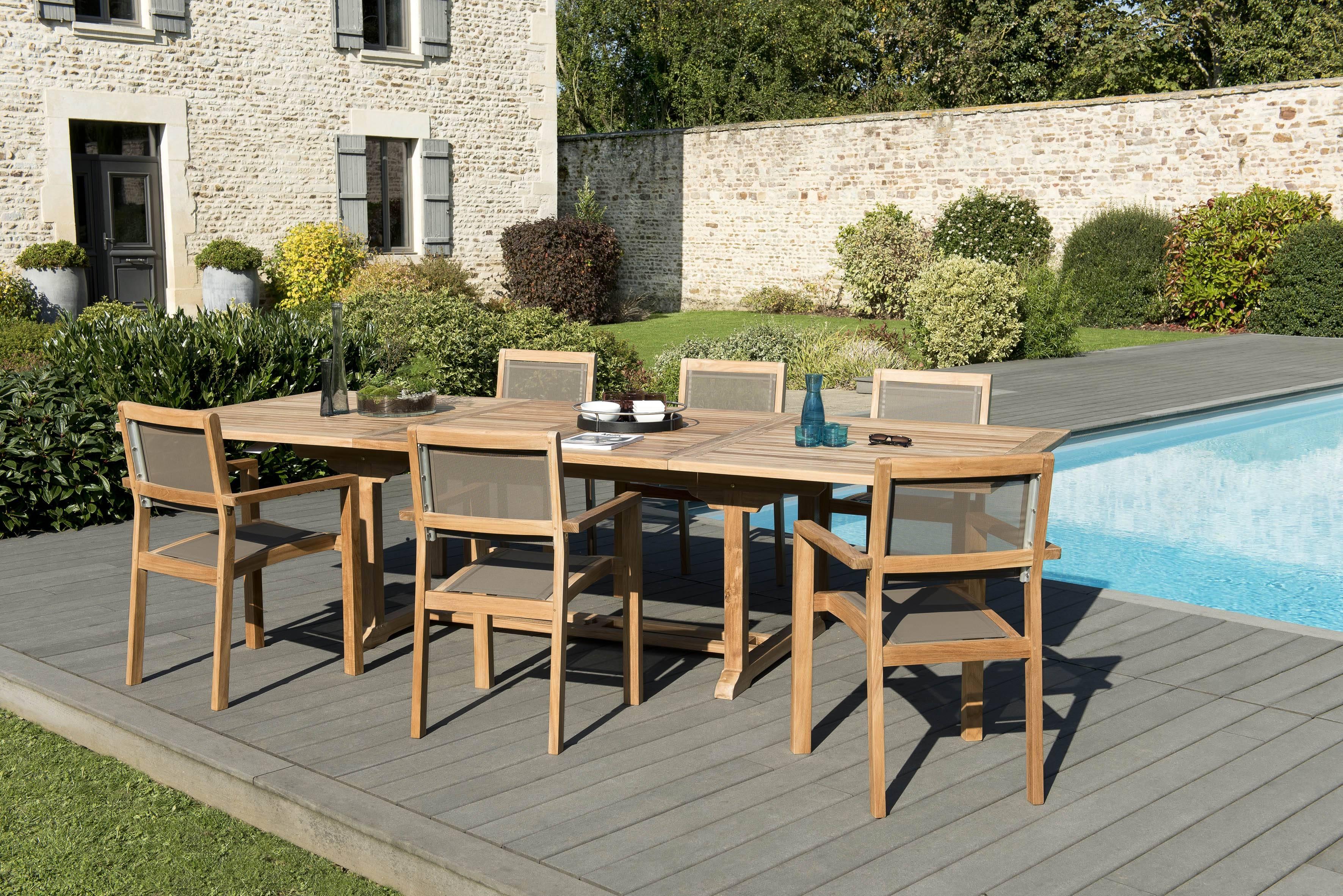Tuinset Ollonto teakhout