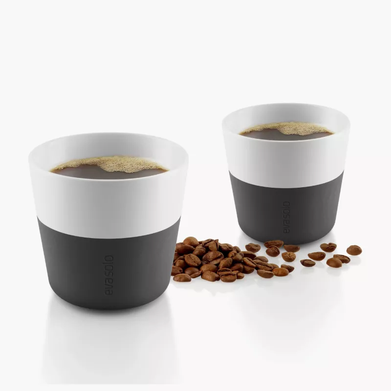 Zestaw 2 filiżanek do Lungo EVASOLO 230ml Carbon Black