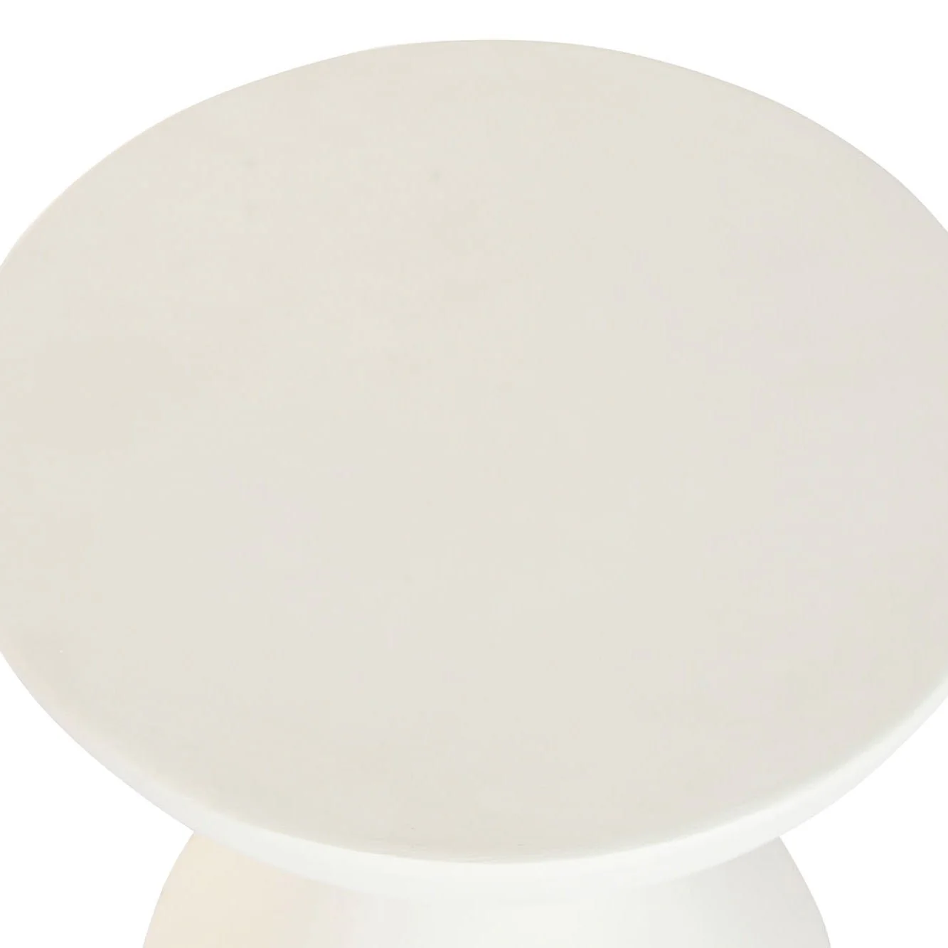 Mesa Auxiliar Branca Magnesia 40 cm ZENA