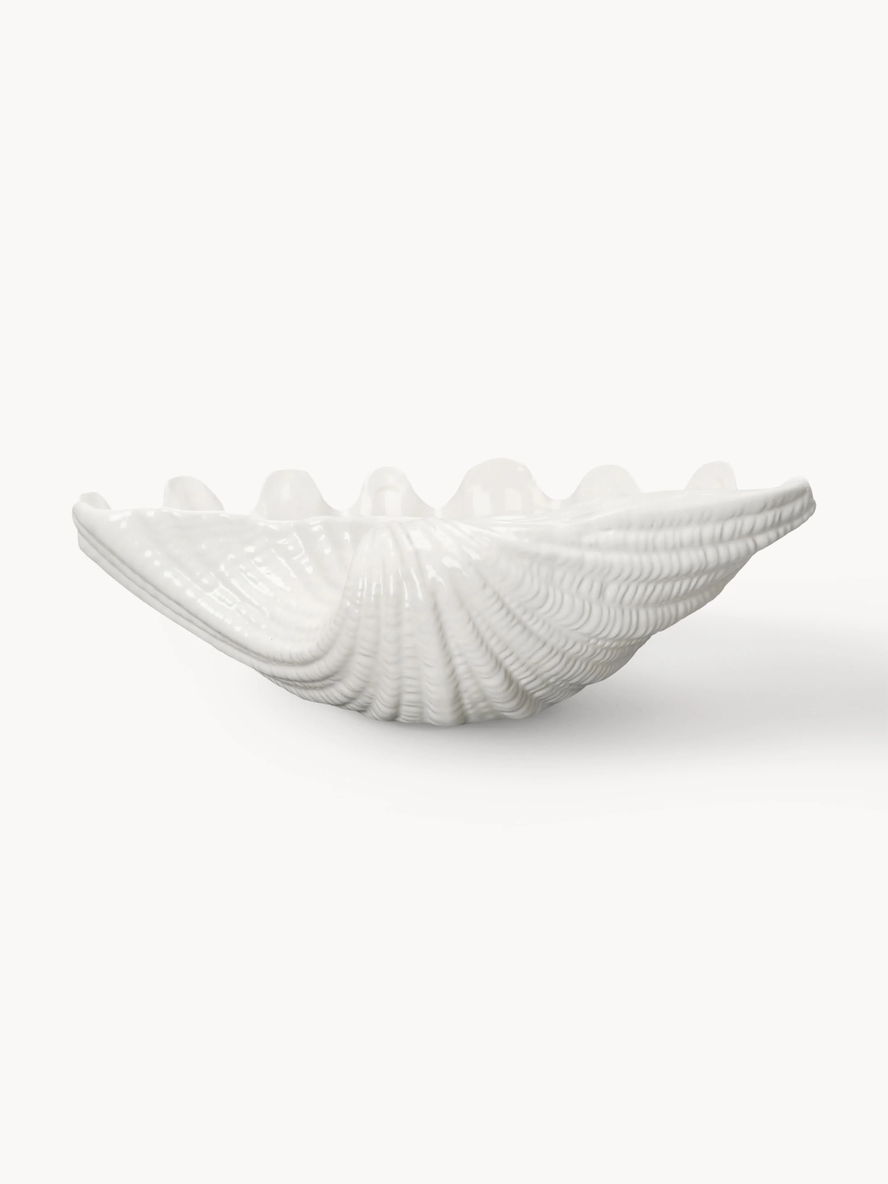 Servierschale Shell aus Dolomit in Muschelform