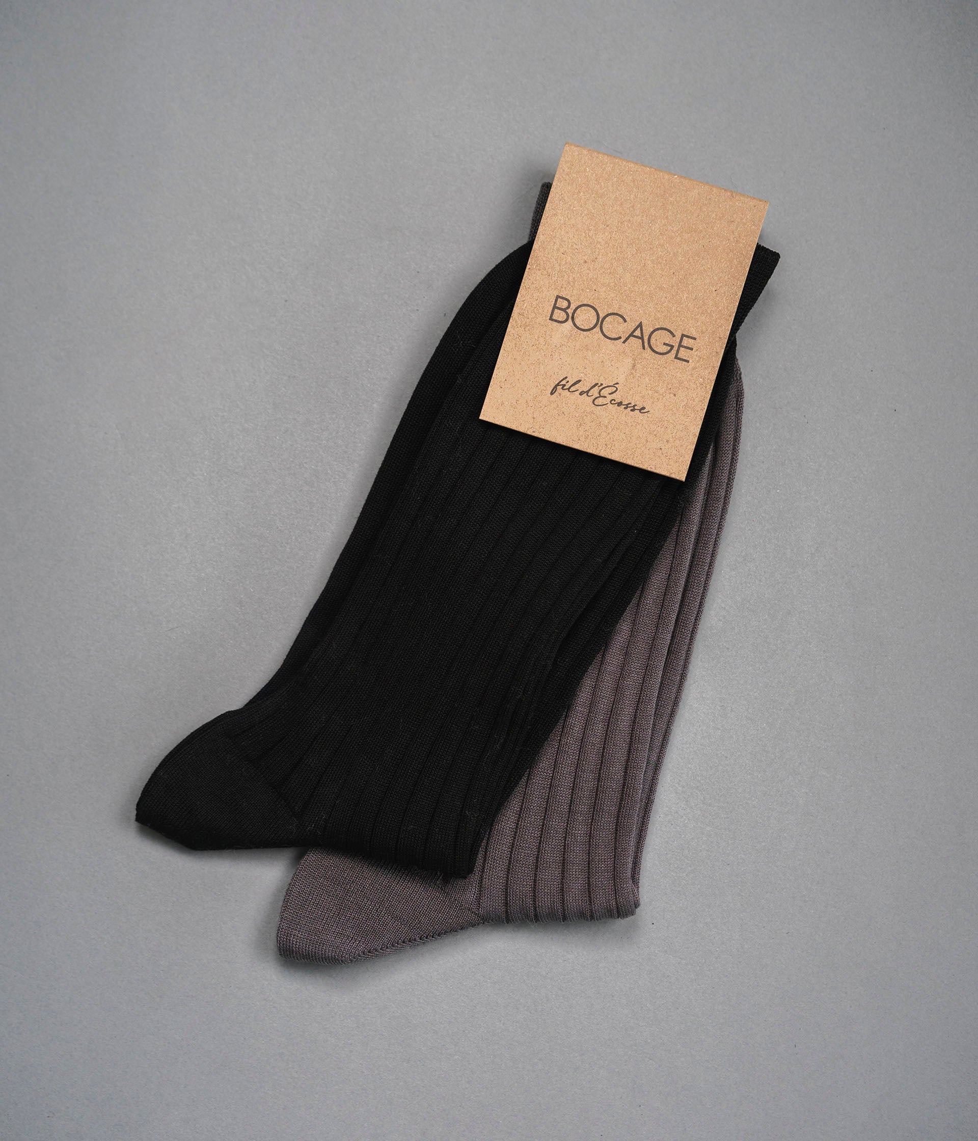 Chaussettes Adelon noir et gris