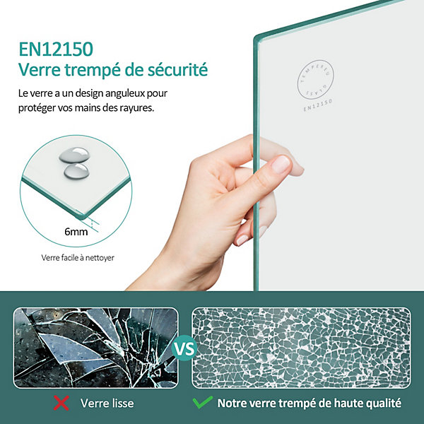 EMKE Pare de baignoire en 6 mm verre securit Paroi de douche pliable pour baignoire, 120x140cm,Revêtement Nano facile à nettoyer