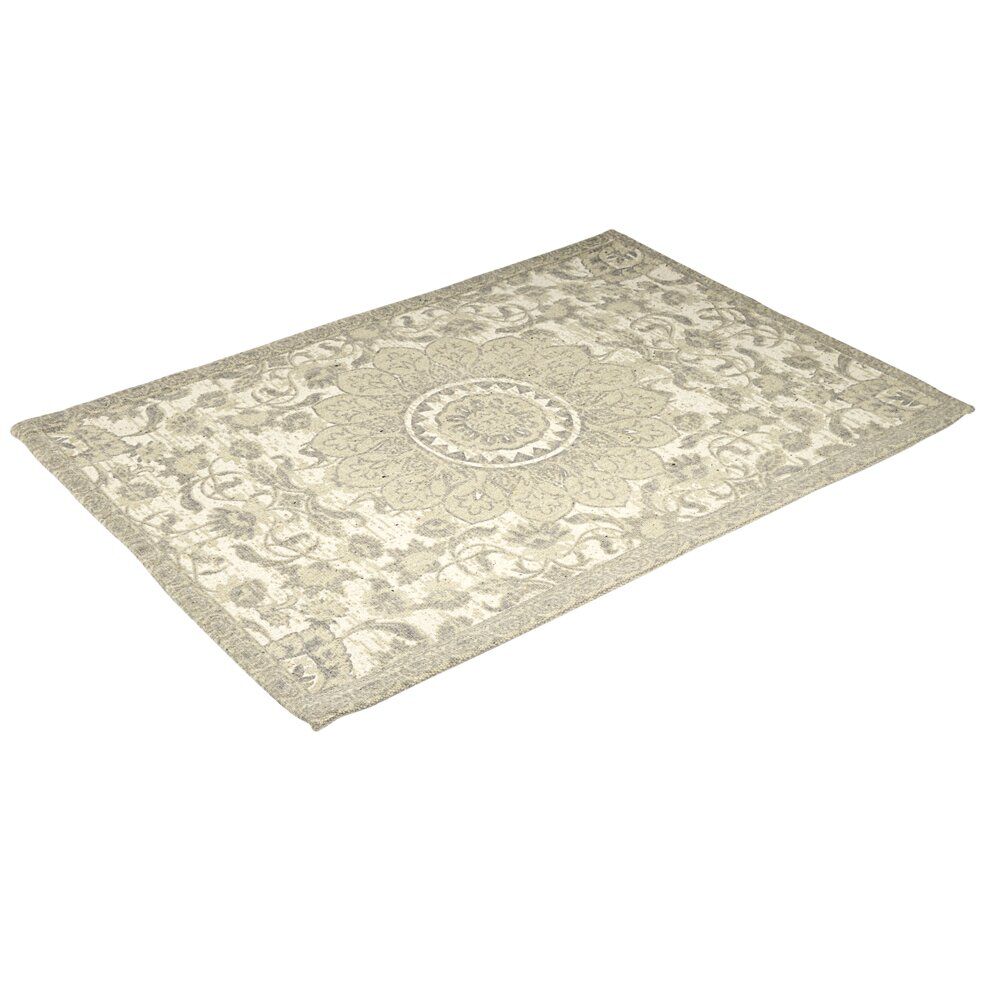 Tapis rectangulaire style oriental à motif beige 60x90cm
