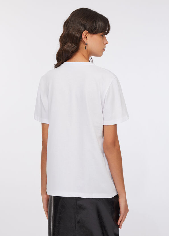 T-shirt in cotone con stampa