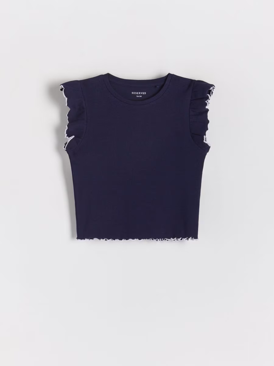 Rib Knit T-Shirt