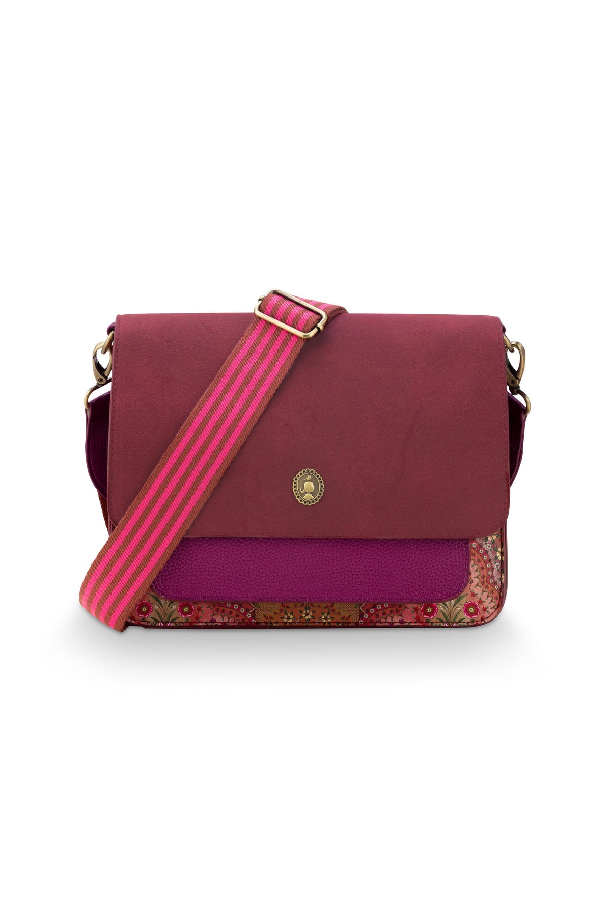 Pip Studio - Fenna Crossbody Tas Dames - Jabali - Rood - 25x7x20cm