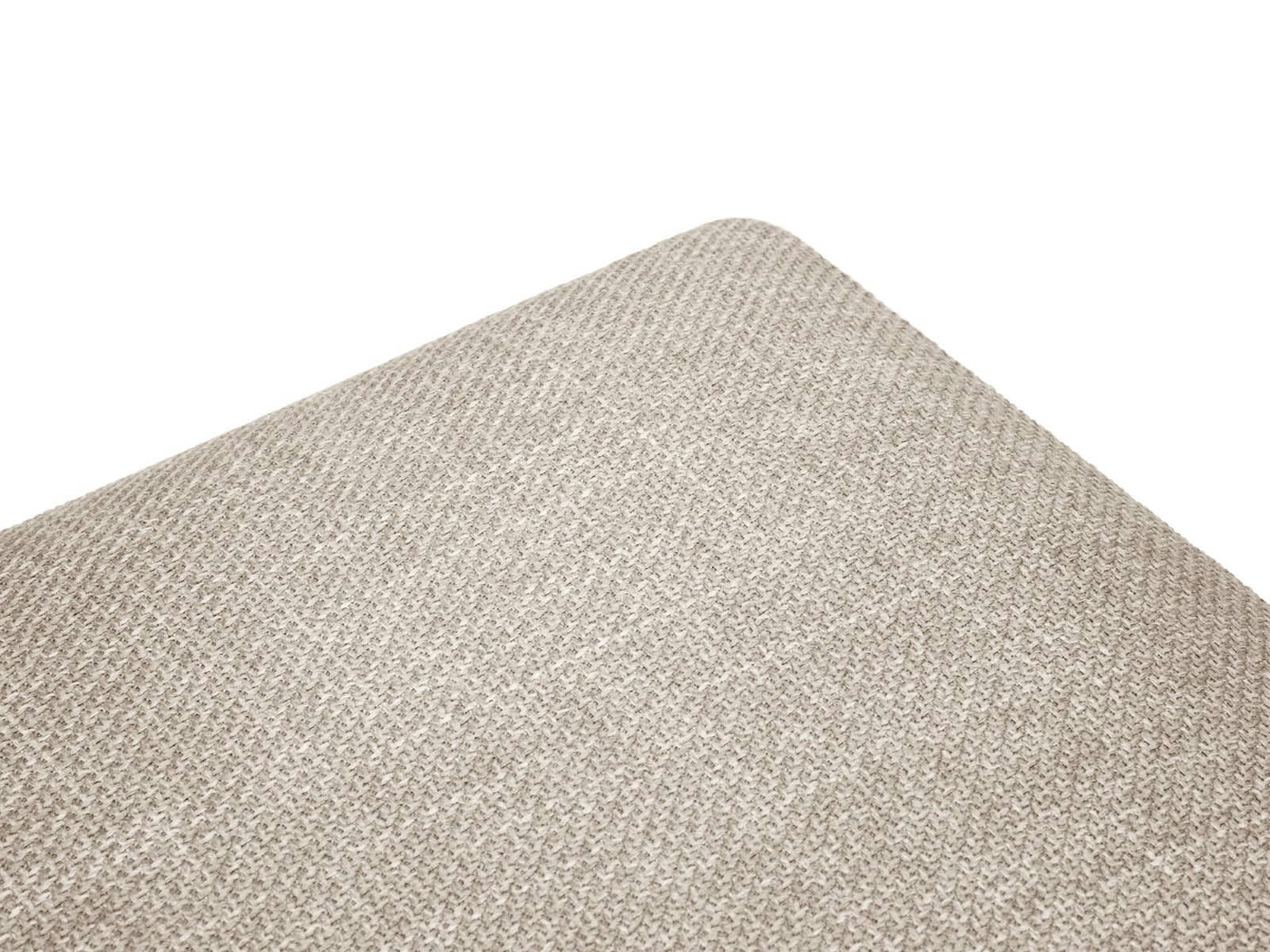 YANIS - Pouf Avec Coffre 1 place en Tissu Structurel Beige