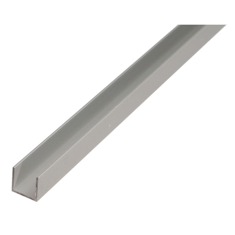 Profilé U en aluminium anodisé 15 x 10 x 1,5 x 12 mm 2 m ALBERTS