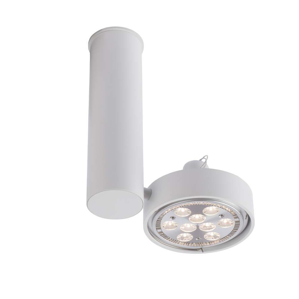 Spot reflektor okrągły biały NATORI 1xGU10x18W wym:26,5x19x12cm IP20 Shilo