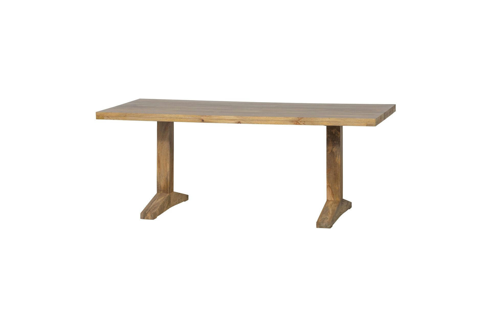 DECK - Table en bois de manguier beige