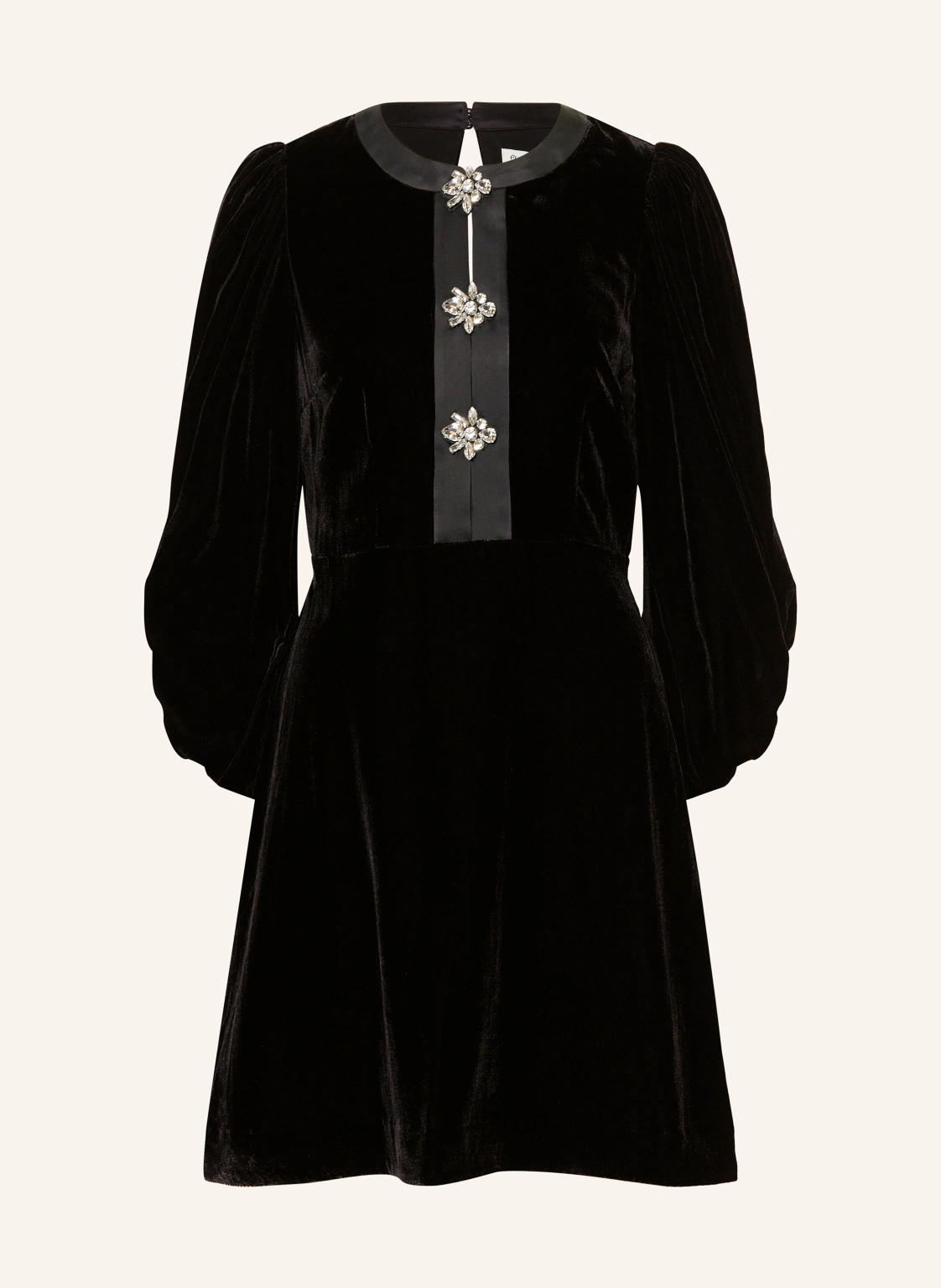 Phase Eight Samtkleid HEIDI mit Schmucksteinen