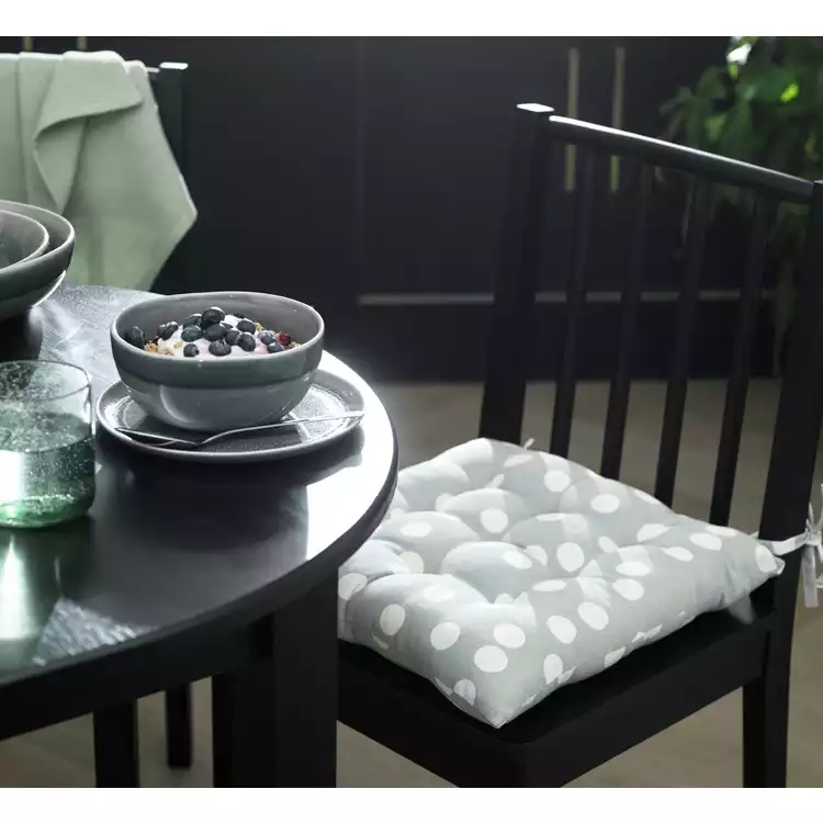 Habitat Spot Pack of 2 Seat Cushion - Grey and White