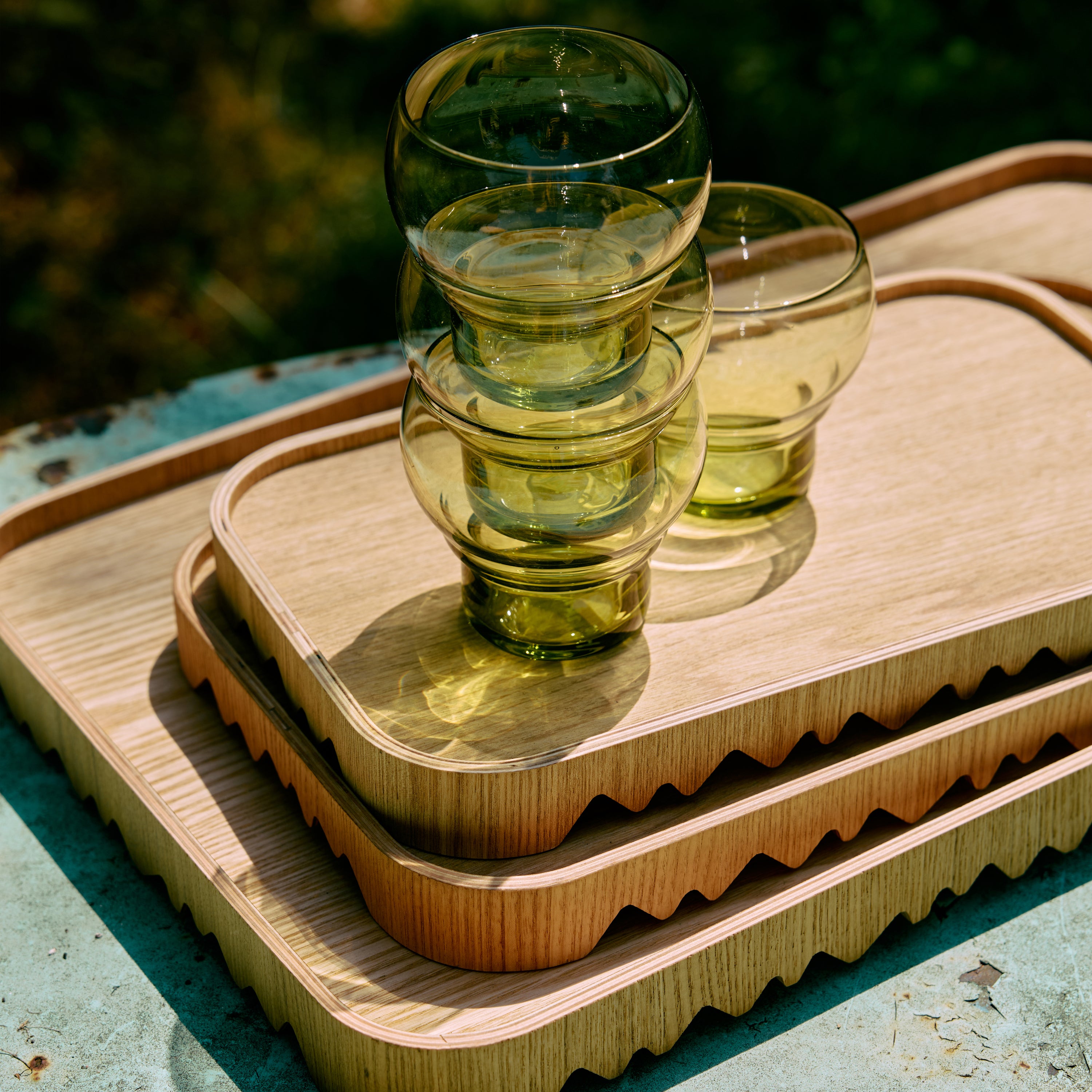 HKliving Natural Serveerschaal - B 50 cm