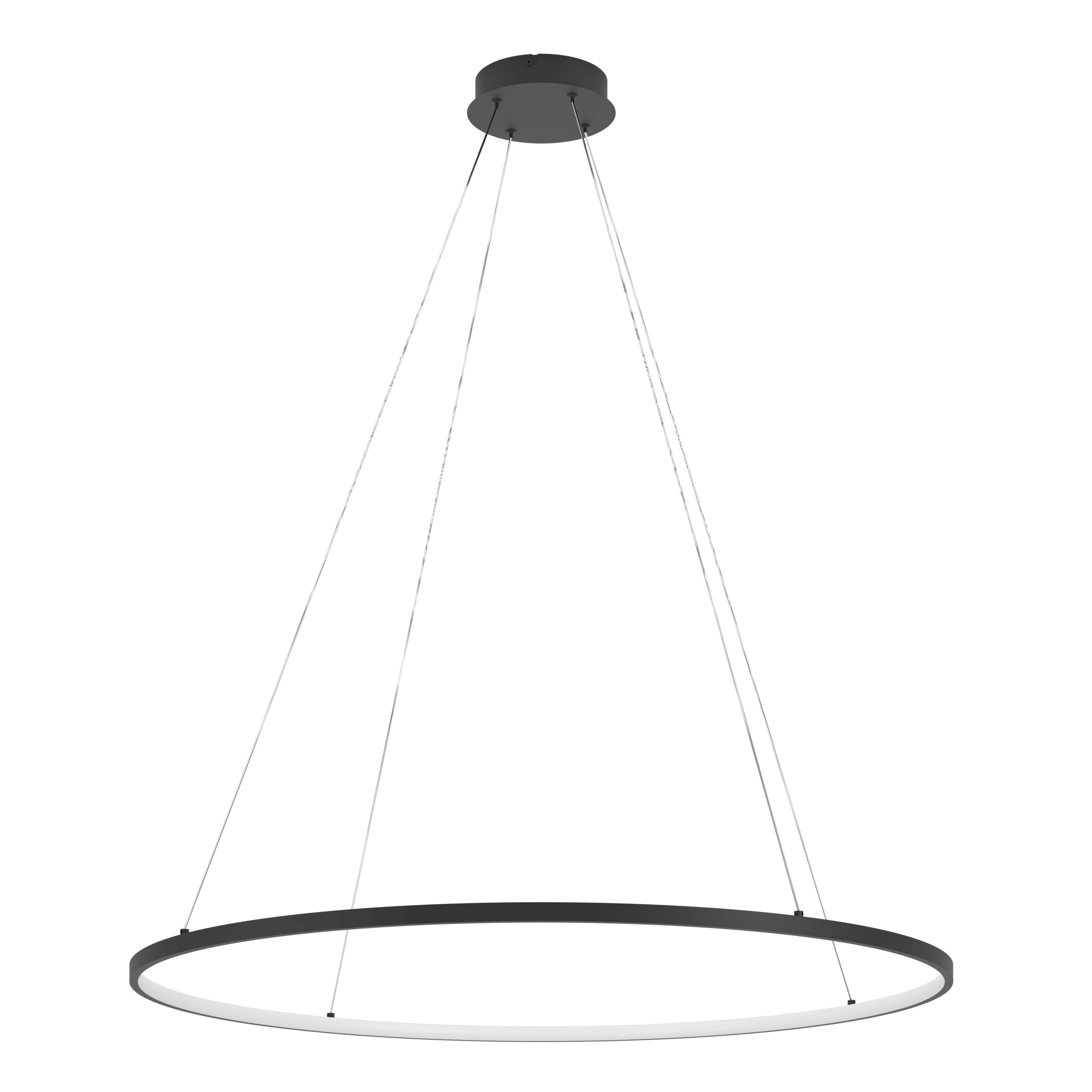 EGLO hanglamp Parruta - led - zwart/wit