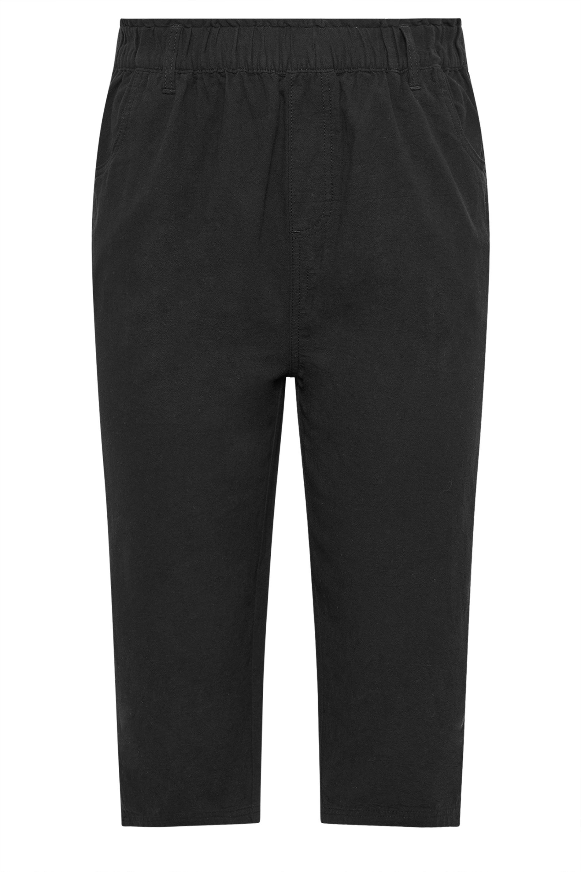 Yours Cool Cotton Cropped Trousers