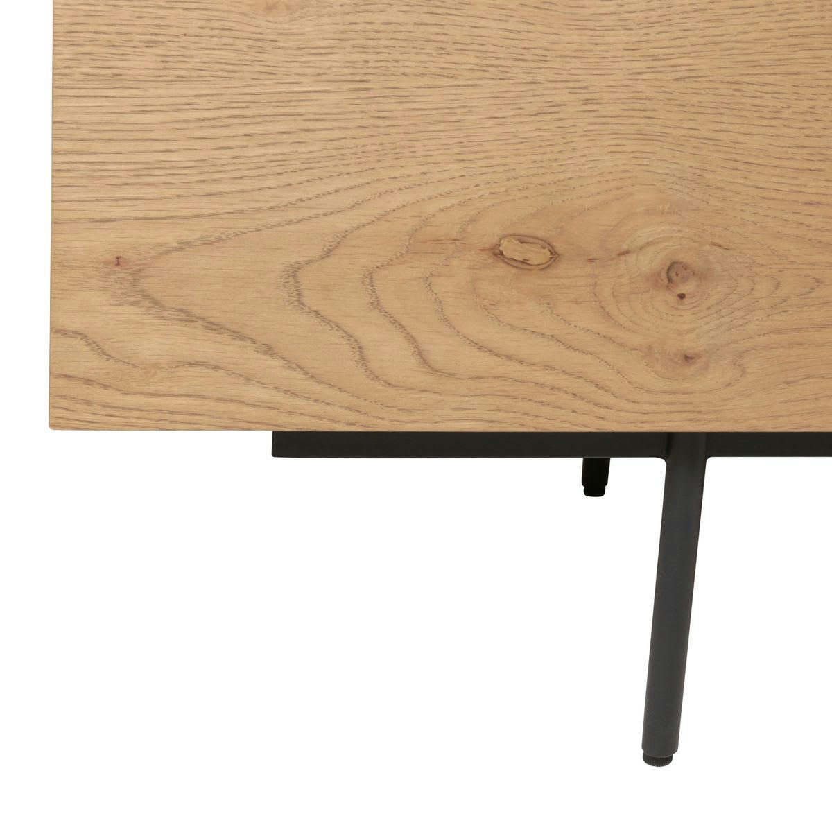 ALLURE - Buffet haut chêne 4 portes et 1 tiroir