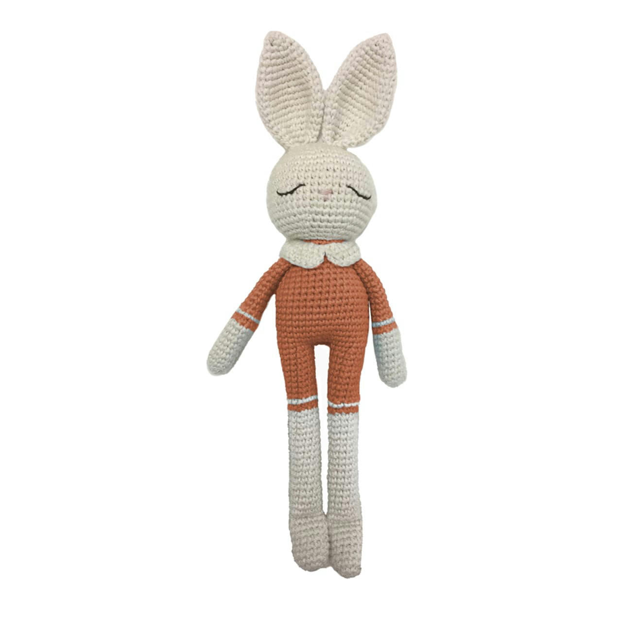 - Doudou en crochet lapin  Brique