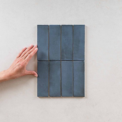 Carrelage Effet Zellige Bleu Nuit COLO Matt 5x15 blue night - Les Carreaux de Jean