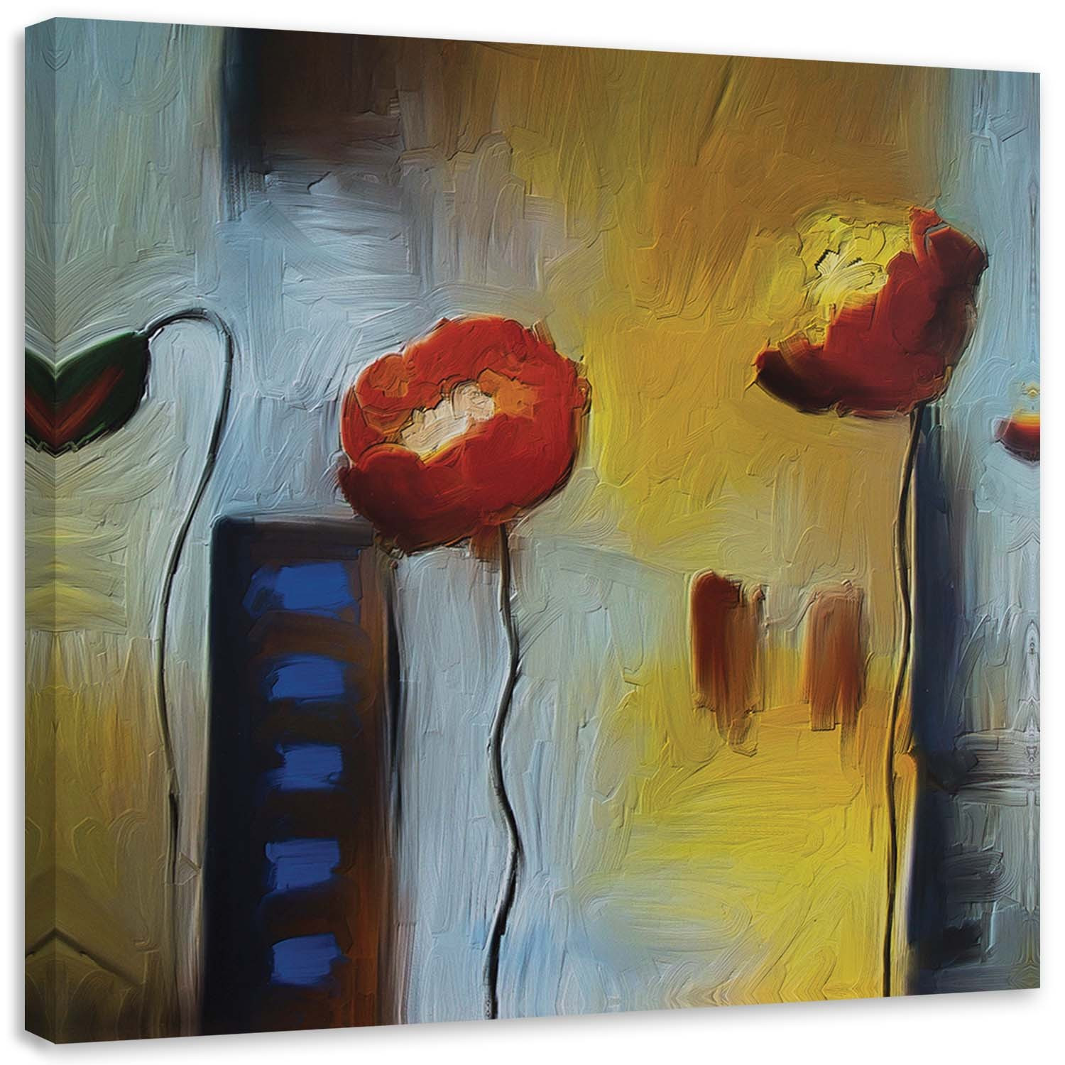 Feeby Obraz na płótnie Dwa pomarańczowe maki 30x30