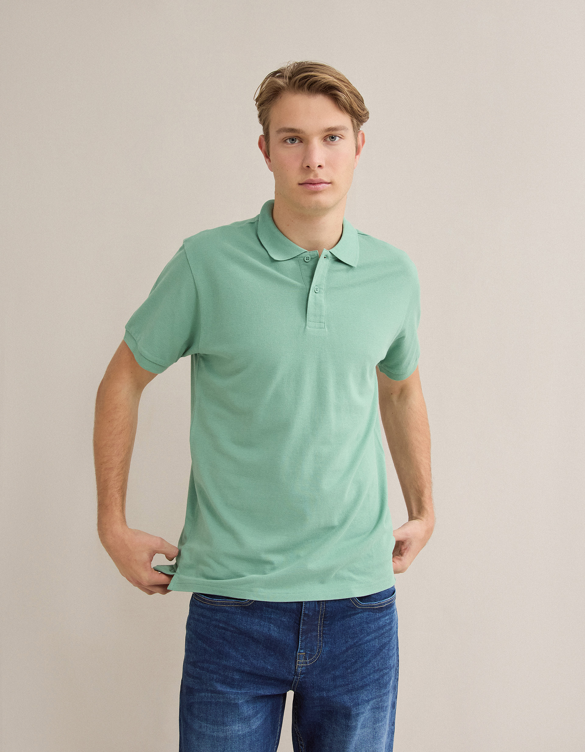 Polo Piquet, Homem, Verde