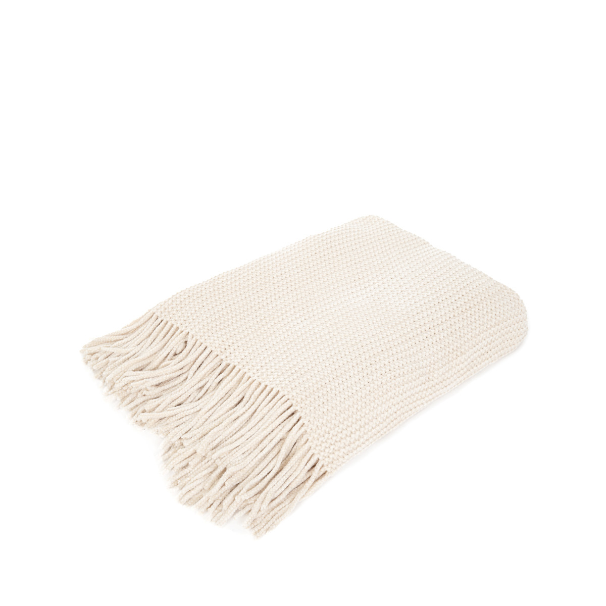 Koc CHENILLE szenilowy ecru 130x170 cm HOMLA