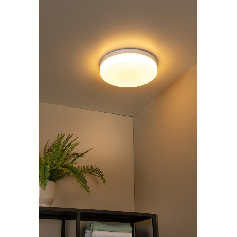 Plafonnier LED pour salle de bain Biskit blanc 1550 lm 24 W LUCIDE