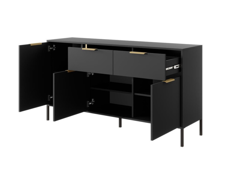 LARS - KOMODA Szeroka 3D2S 153 antracyt