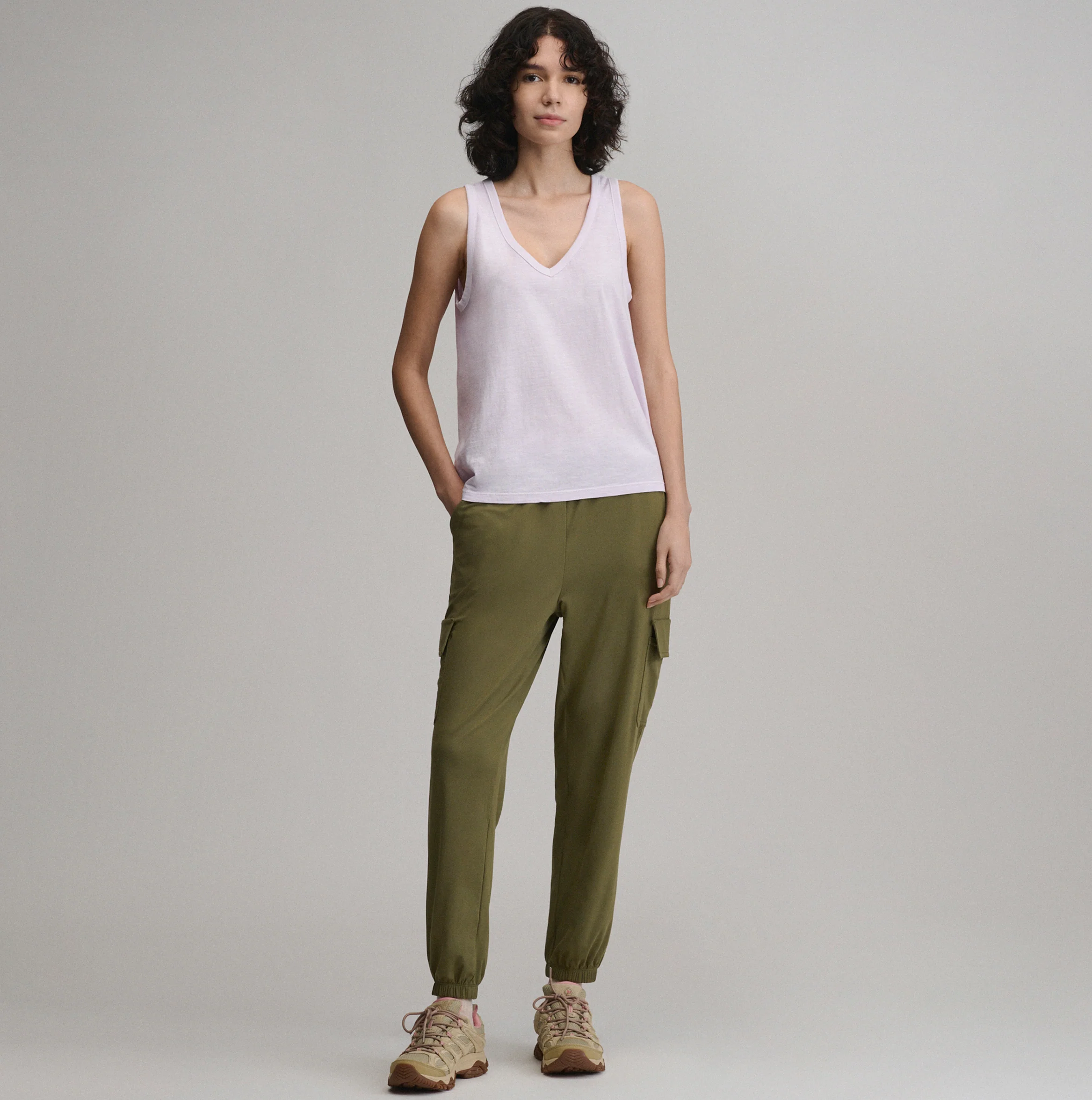 Women's Sunwashed Cotton V-Neck Tank