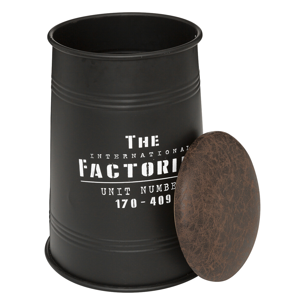 Pouf can "Joao" Black