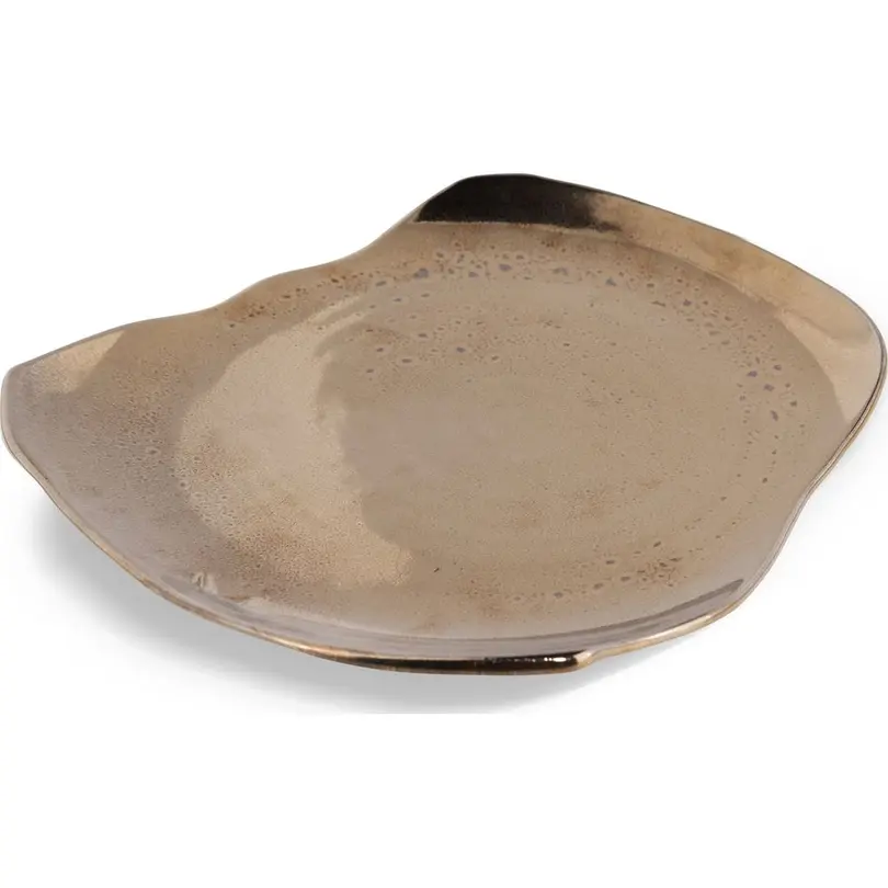 Servierplatte Platin