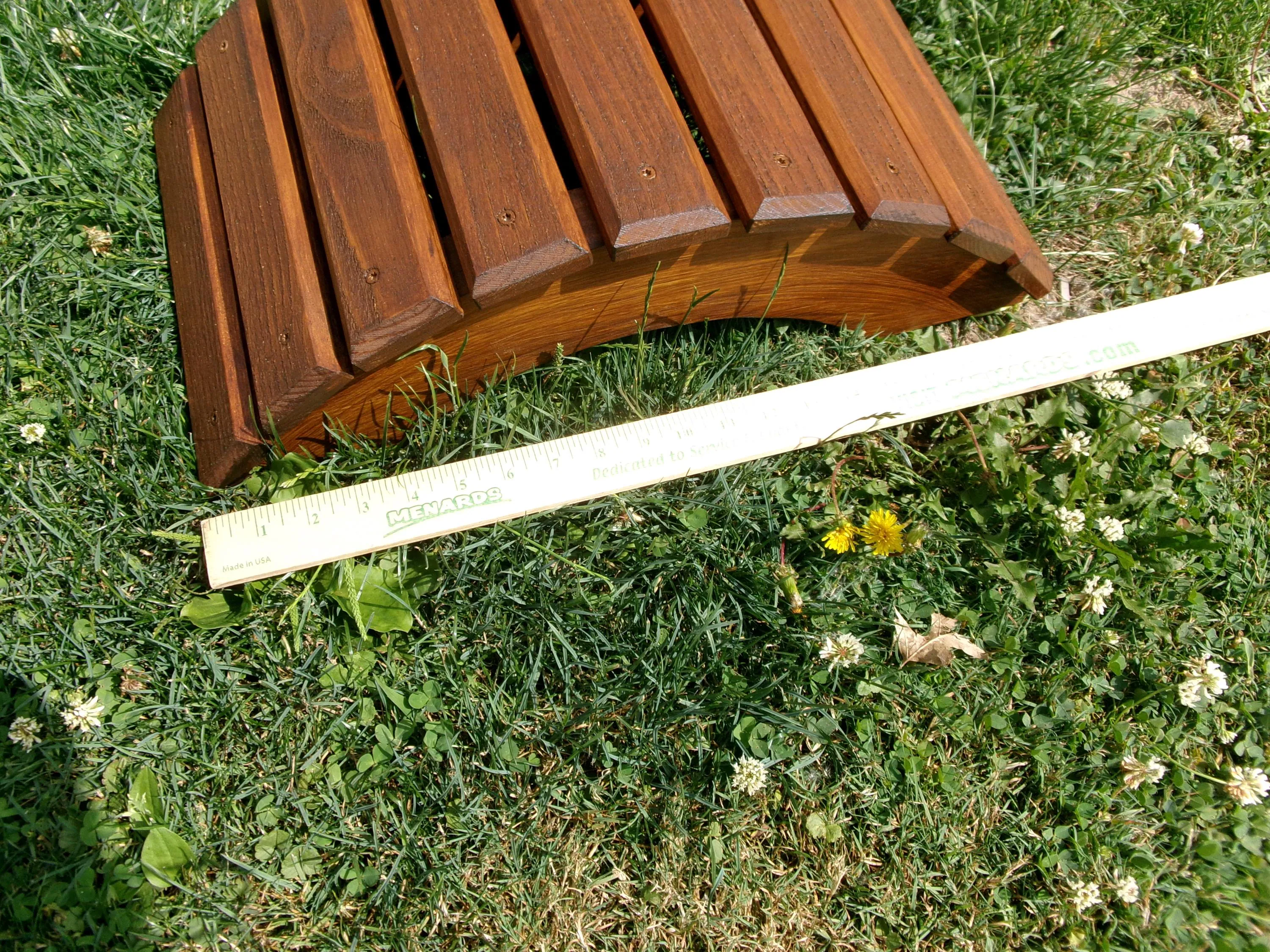 Exterior Miniature Arch Garden Flower Bed Landscape Bridge, Canyon Brown Finish ( 19 Inch )