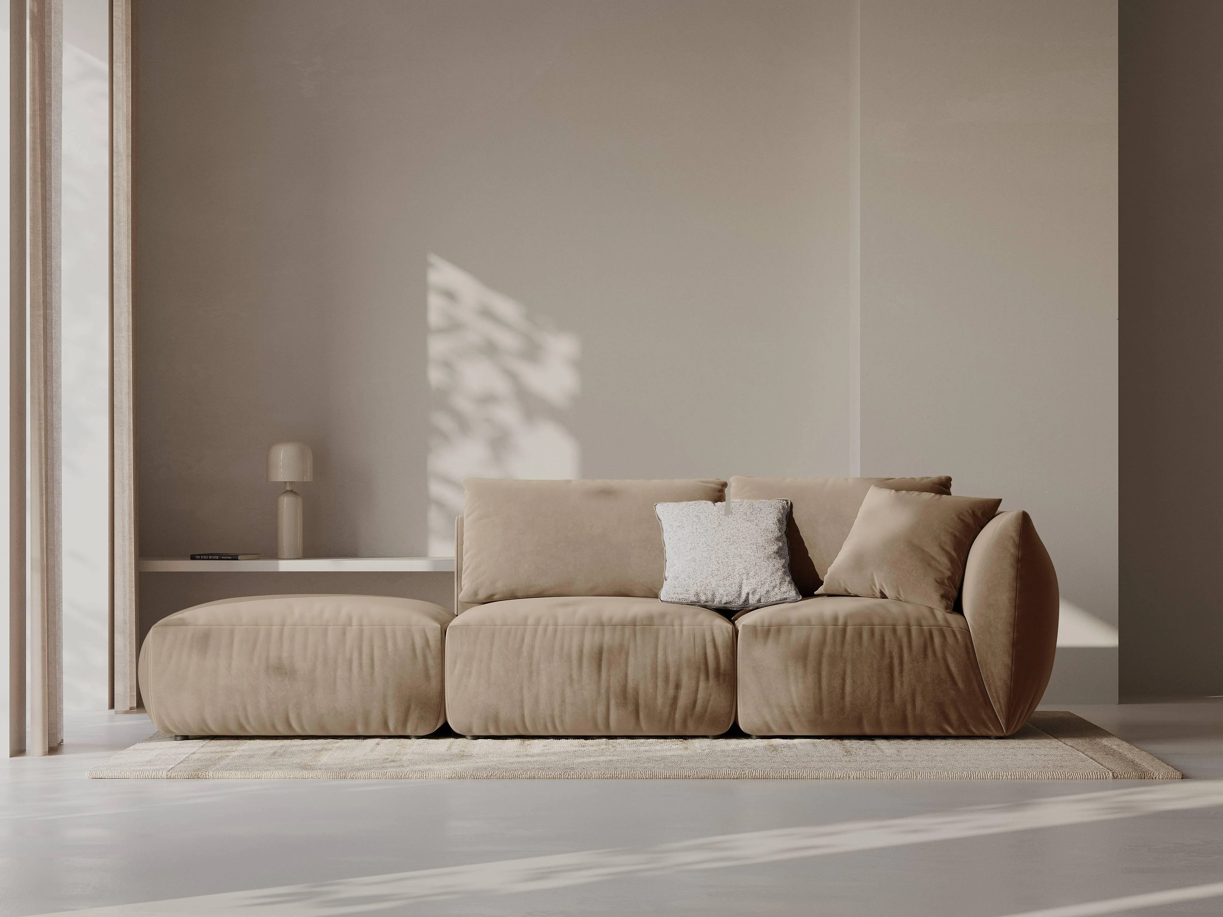 Hoekbank Chris 3-zits links velvet