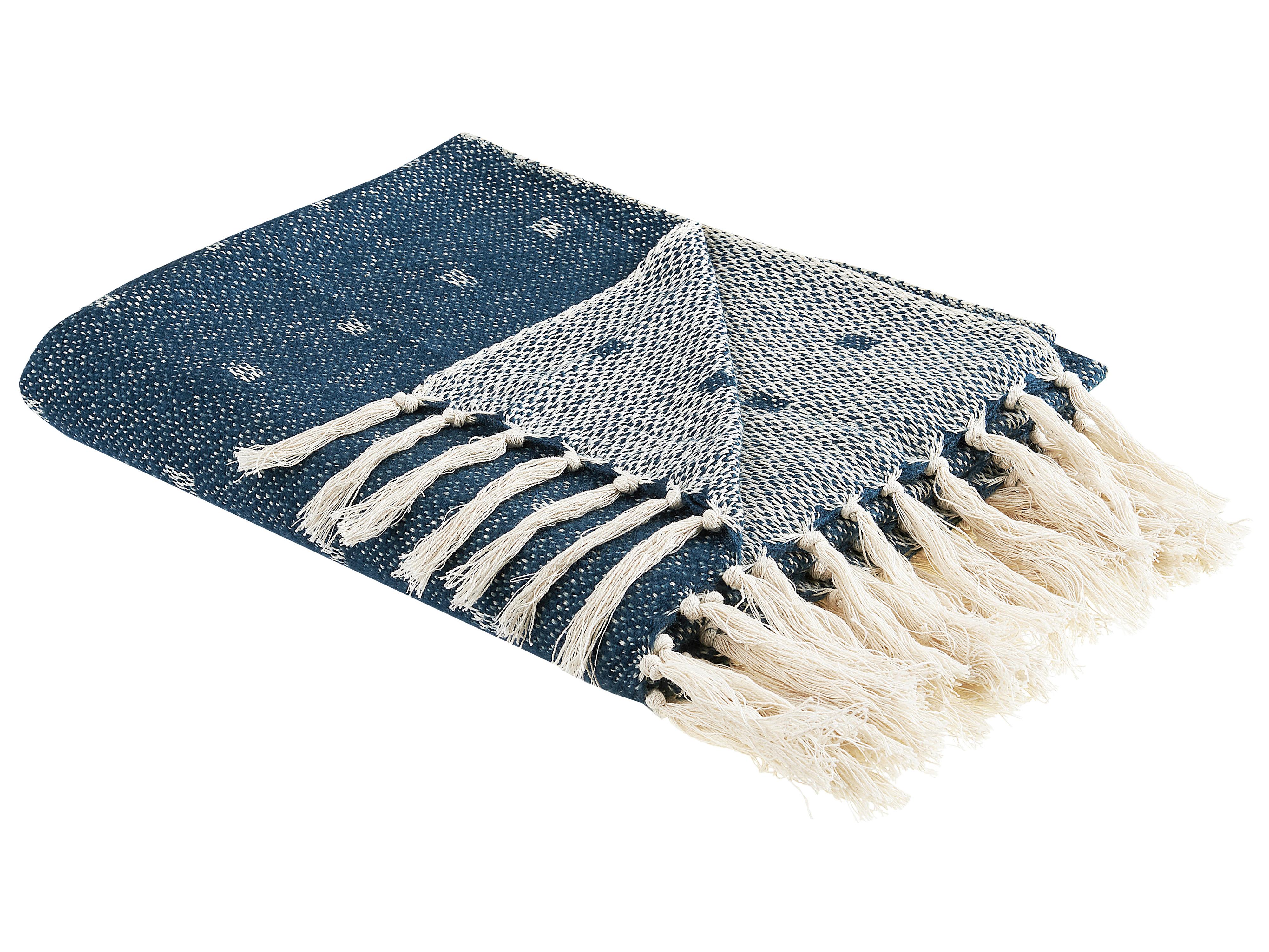 Blanket TAARI Cotton 130 x 170 cm Teal