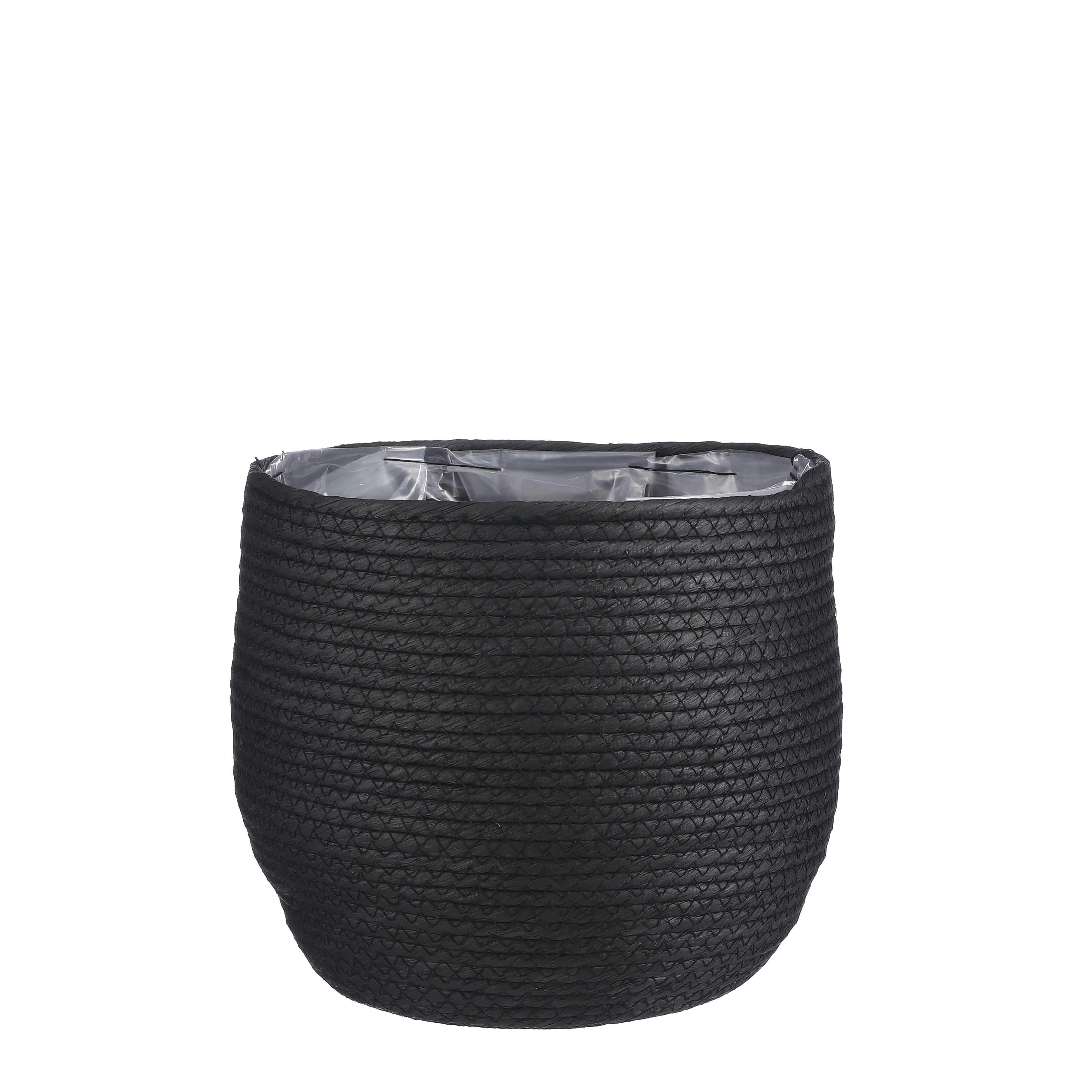 JORCK - Panier à plantes en papier noir D26