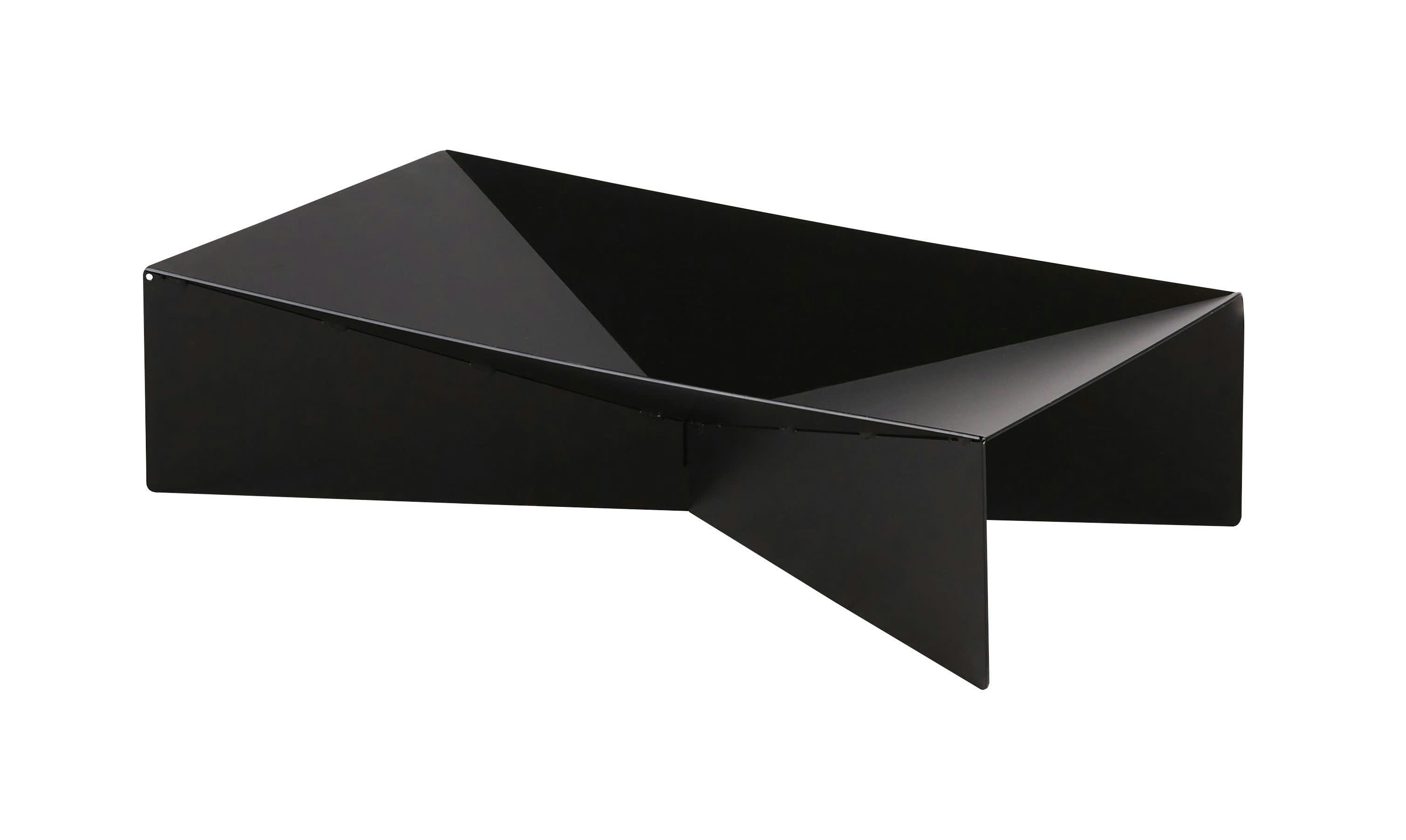 LOUANE - Brasero de jardin en fer recyclé gris anthracite