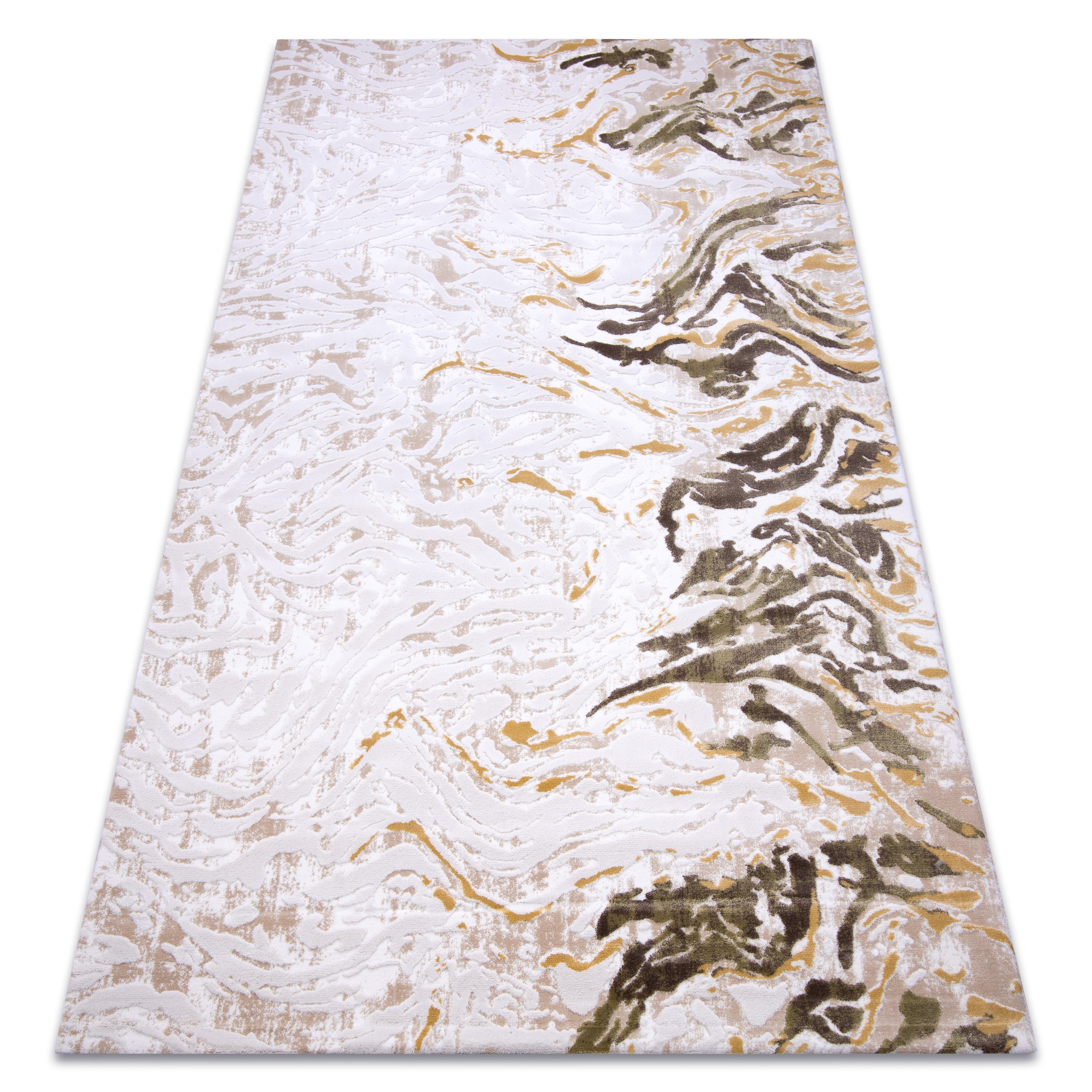 Dywan AKRYL DIZAYN 123 beż / żółty 80x300 cm
